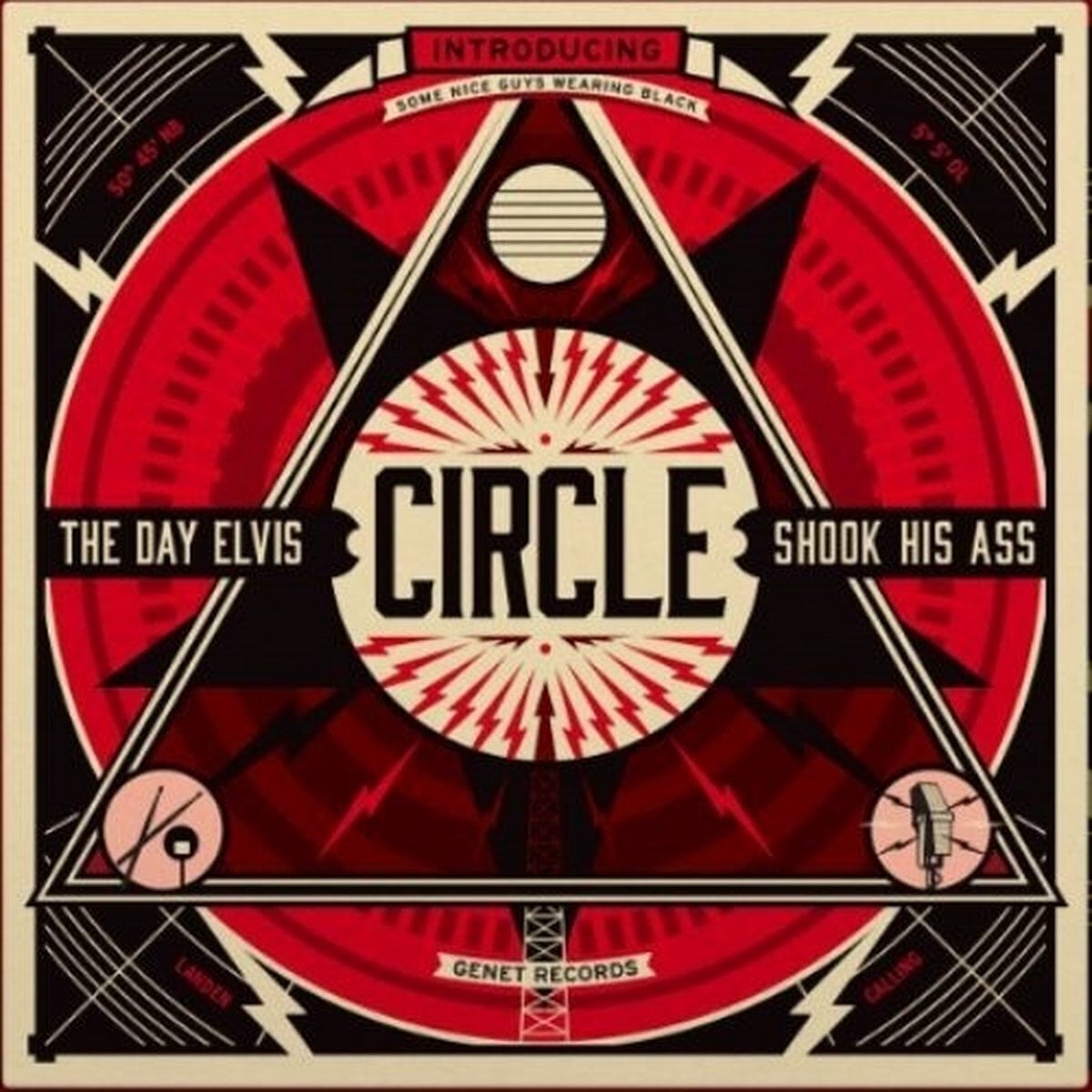 Vinyl Record Circle - The Day Elvis Shook His Ass (LP)