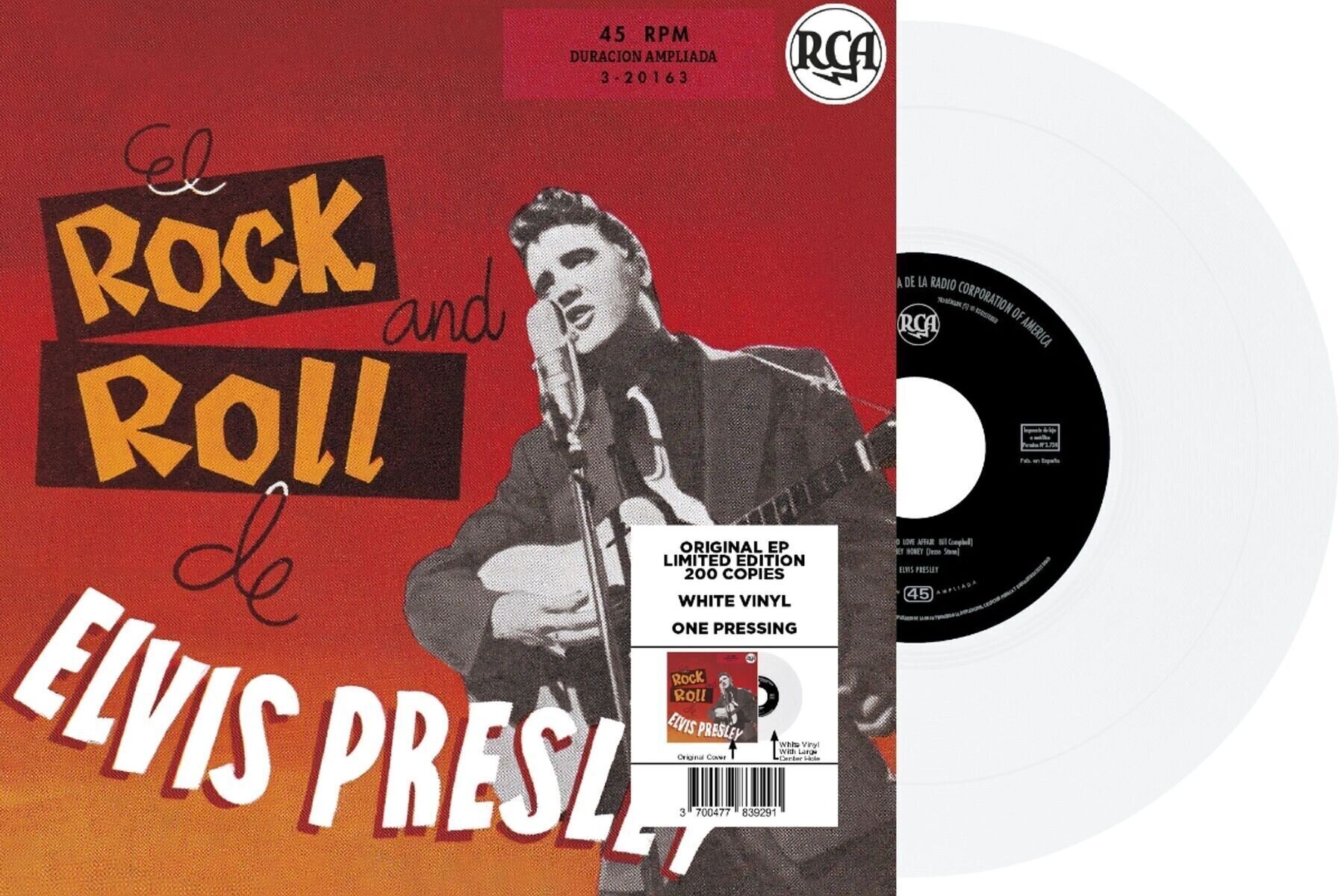 Disque vinyle Elvis Presley - El Rock And Roll De Elvis (Limited Edition) (White Coloured) (7" SP)