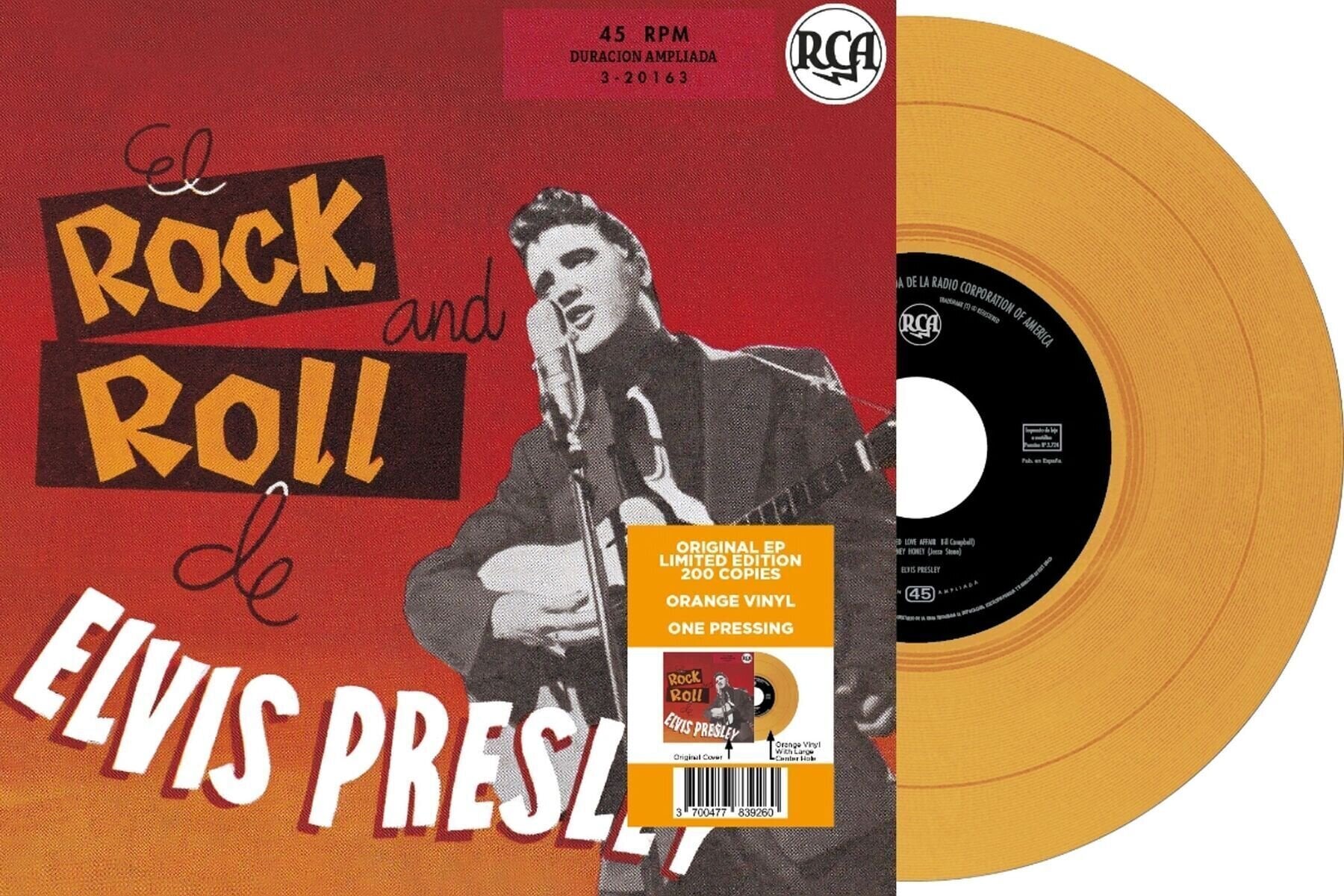 Disc de vinil Elvis Presley - El Rock And Roll De Elvis (Limited Edition) (Orange Coloured) (7" SP)