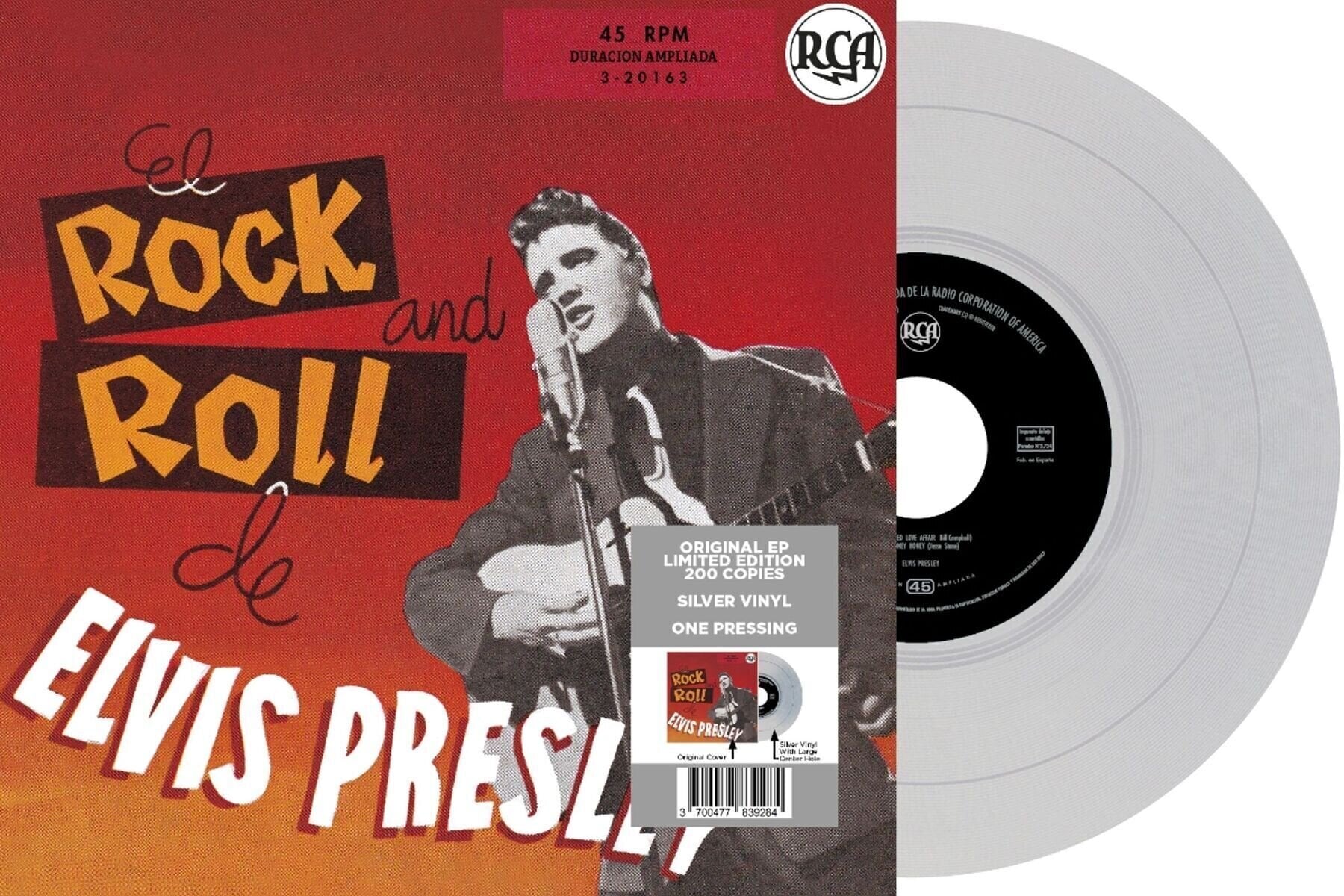 Disque vinyle Elvis Presley - El Rock And Roll De Elvis (Limited Edition) (Silver Coloured) (7" SP)