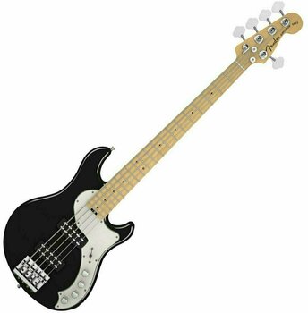 Elektrische basgitaar Fender American Deluxe Dimension Bass V HH Black - 1