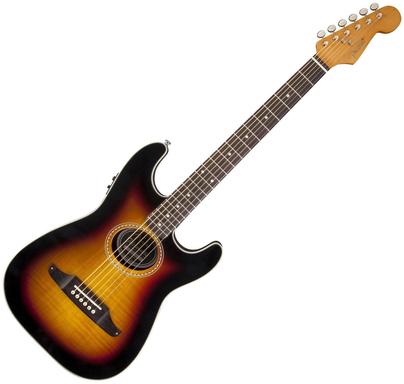 Speciel akustisk-elektrisk guitar Fender Stratacoustic Premier 3 Color Sunburst