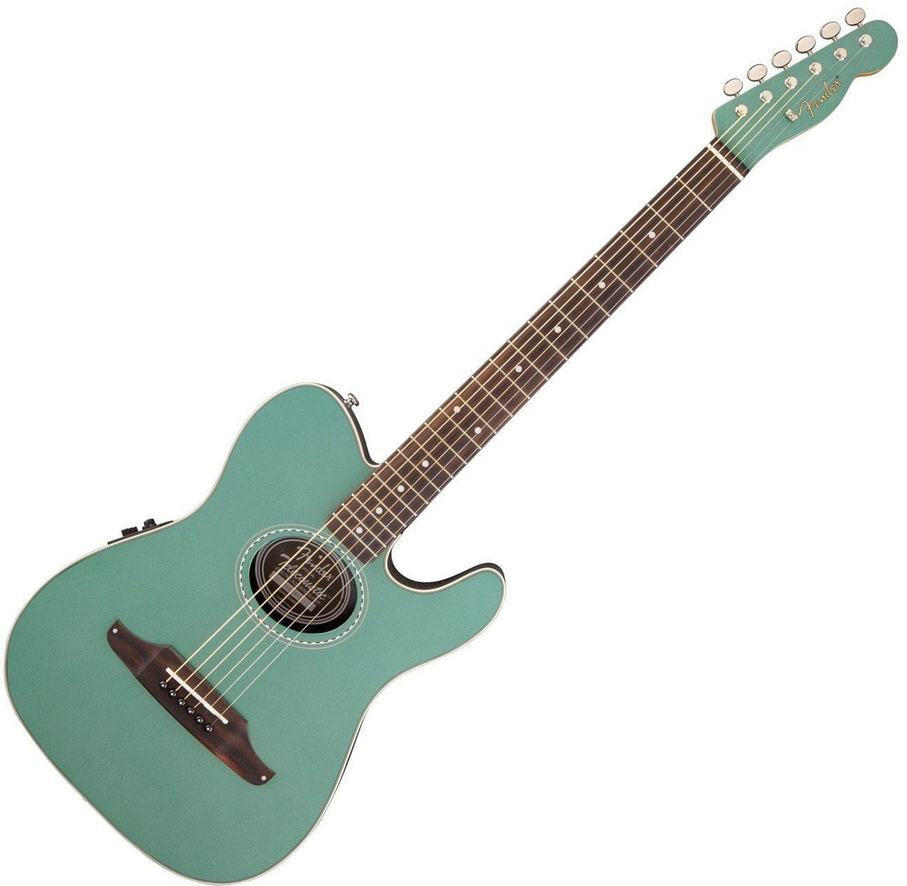 Elektroakusztikus gitár Fender Telecoustic Plus Sherwood Green