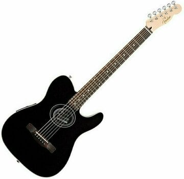 Speciel akustisk-elektrisk guitar Fender Telecoustic Black - 1