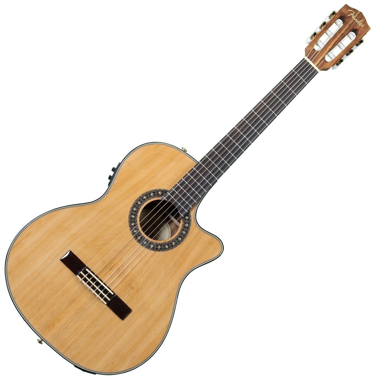 Guitarra clásica con preamplificador Fender CN240 SCE Thinline Natural
