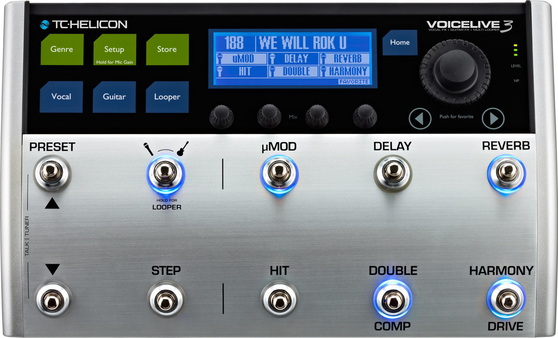 Hlasový efektový procesor TC Helicon Voice Live 3