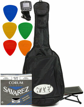 Gigbag for classical guitar Muziker Classic Guitar Accessories Pack Gigbag for classical guitar Black - 1