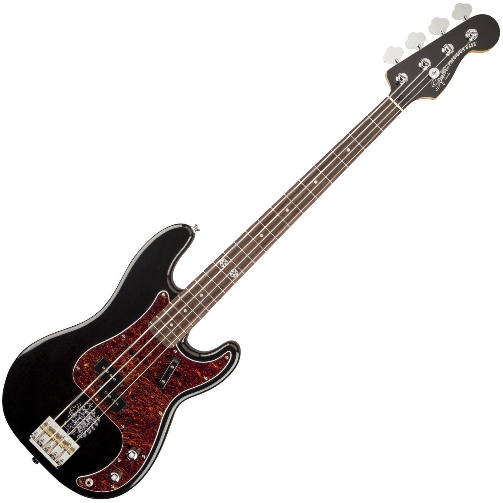 Baixo de 4 cordas Fender Squier Eva Gardner Precision Bass Black