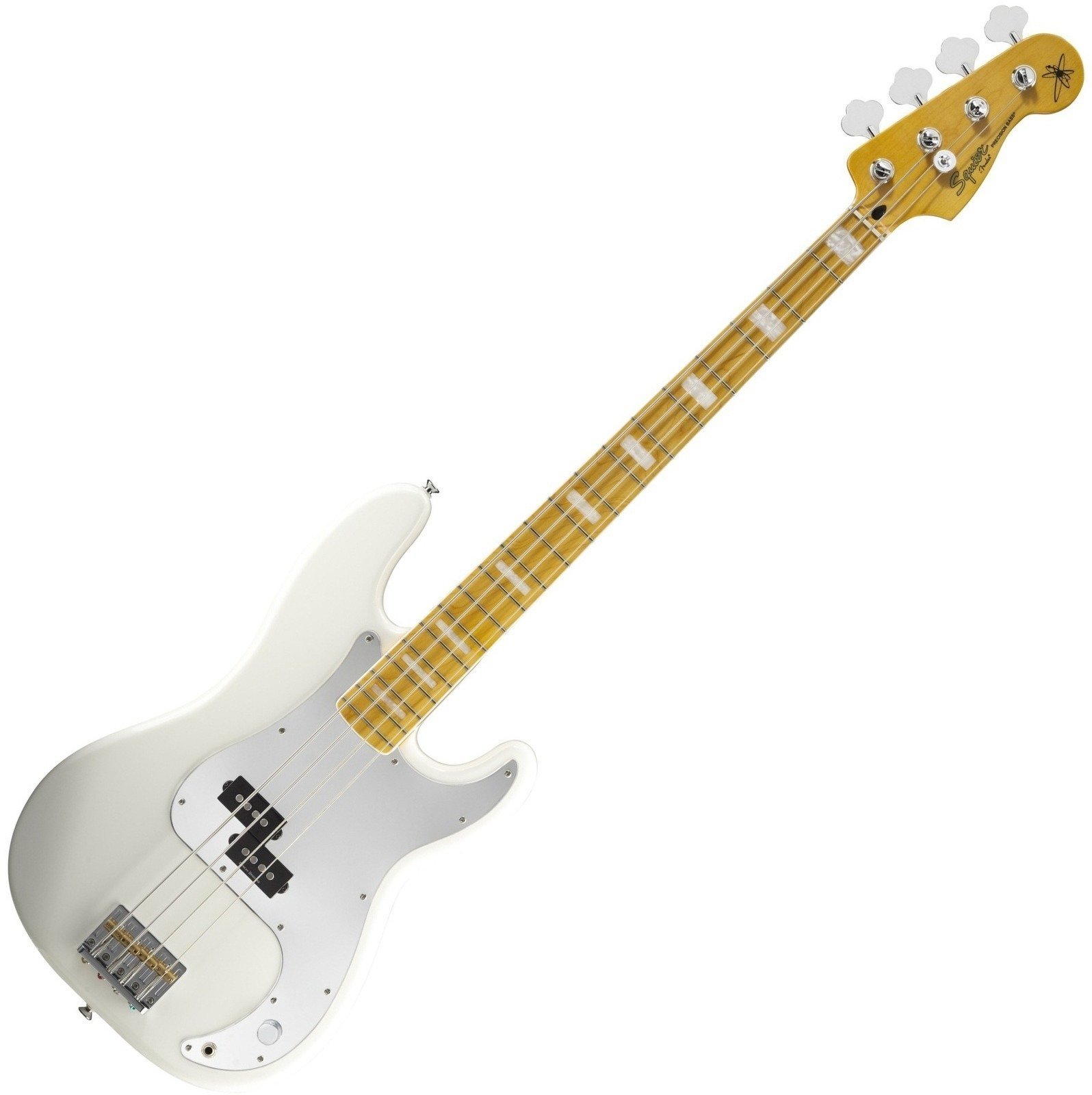 Basse électrique Fender Squier Chris Aiken Precision Bass Olympic White