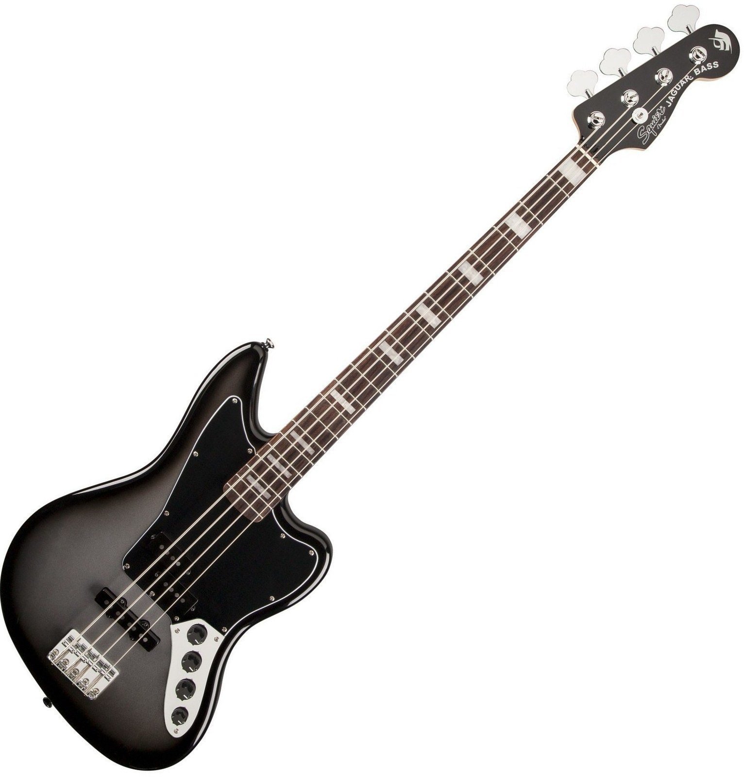 4-strängad basgitarr Fender Squier Troy Sanders Jaguar Bass Silverburst