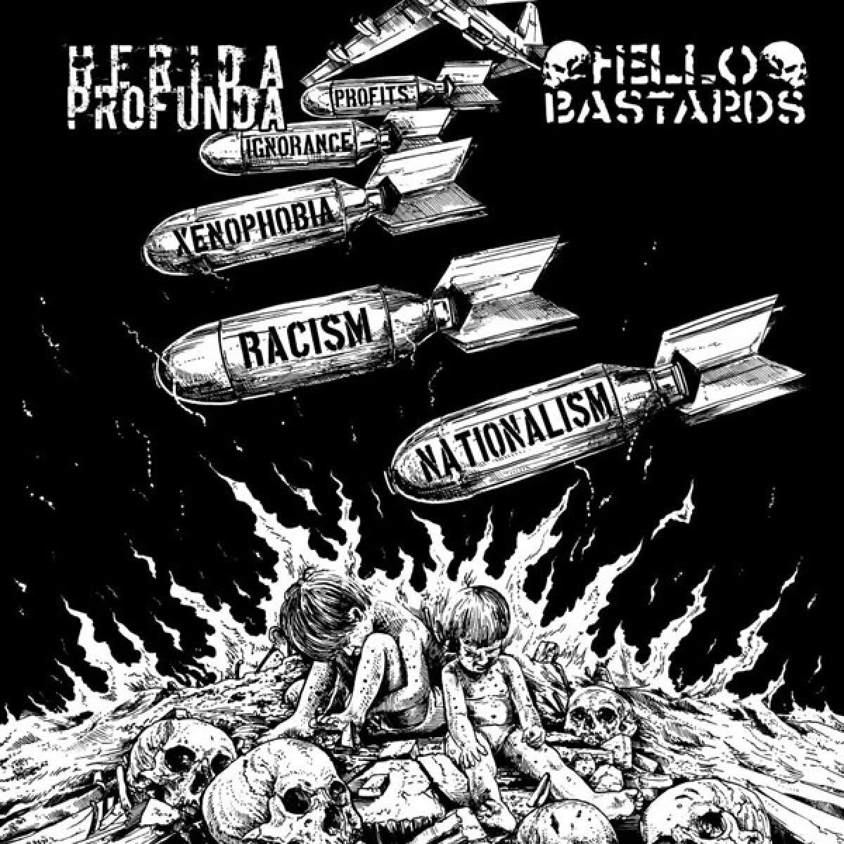 Δίσκος LP Herida Profunda & Hello Bastards - Split (7" SP)
