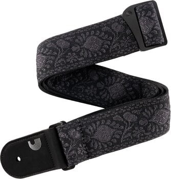 Gitaarriem D'Addario 50TB01 Woven Monterey Black Tubular Gitaarriem - 1