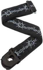 Textil gitár heveder D'Addario 50PLA04 Planet Lock Barbed Wire Textil gitár heveder