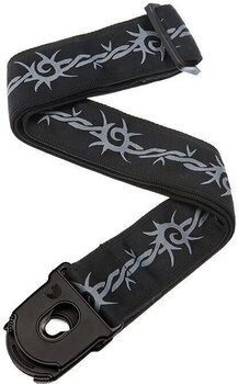 Гітарний ремінь D'Addario 50PLA04 Planet Lock Barbed Wire Гітарний ремінь - 1