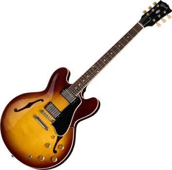 Guitare semi-acoustique Gibson ES-335 50s Vintage Tobacco Burst Guitare semi-acoustique - 1