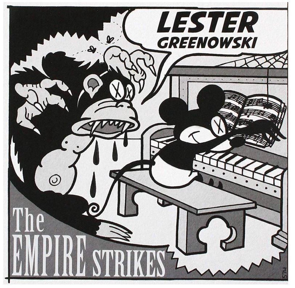 Vinüülplaat Lester Greenowski & The Empire Strikes - Split (7" SP)