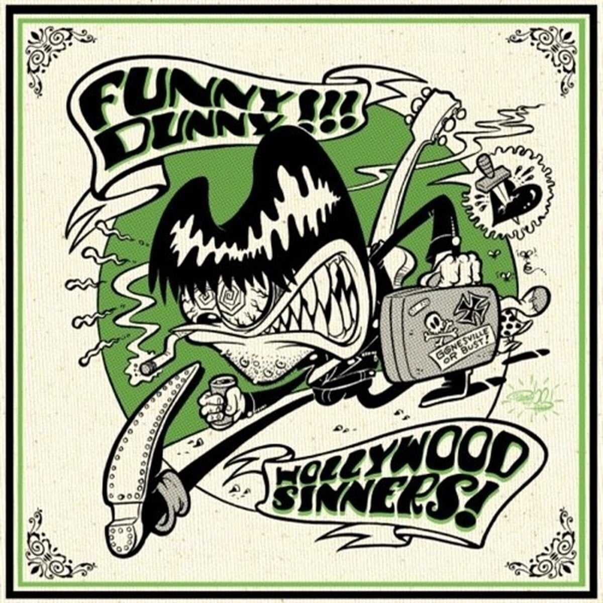Vinüülplaat Funny Dunny & Hollywood Sinners - Split (7" SP)