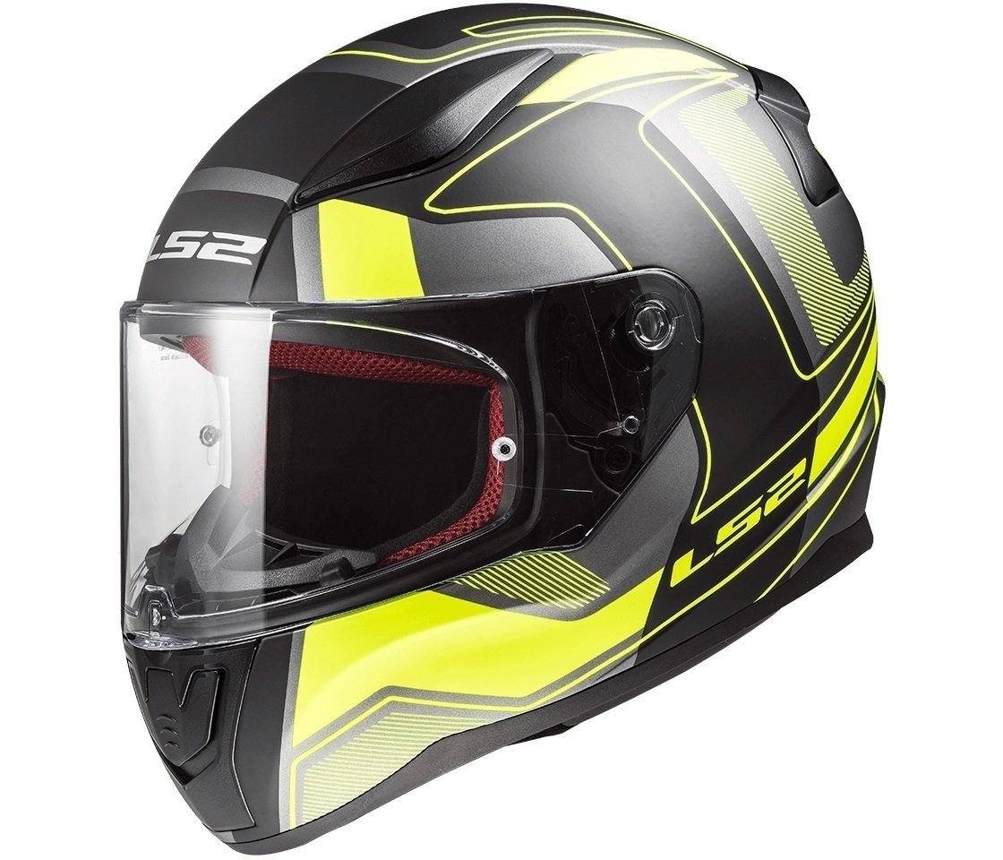 Helmet LS2 FF353 Rapid Carrera Carrera Black H-V Yellow L Helmet