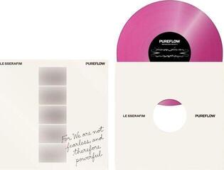 Disc de vinil Le Sserafim - 2nd Studio Album 'Pureflow' Pt.1 (Indie Exclusive) (Hot Pink Glitter Coloured) (LP)