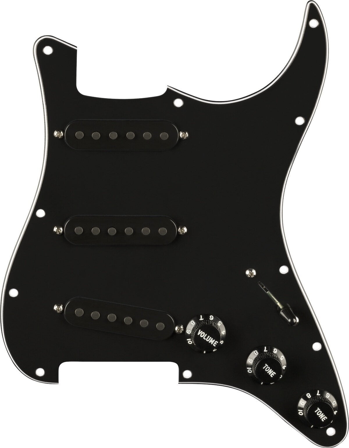 Dekoratīvais panelis Fender Pre-Wired Strat SSS Pure Vintage '65 Black Dekoratīvais panelis