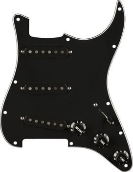 Pickguard Fender Pre-Wired Strat SSS Pure Vintage '59 Black Pickguard - 1