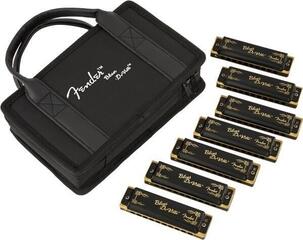 Diatonična ustna harmonika Fender Blues Deville Harmonica Pack of 7 with Case Diatonična ustna harmonika