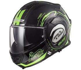 LS2 FF399 Valiant Nucleus Black Glow Green M LS2 FF399 Valiant Nucleus Black Glow Green M