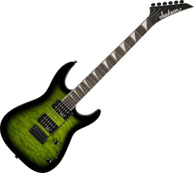 Sähkökitara Jackson JS Series Dinky JS20 DKQ 2PT AH Transparent Green Sähkökitara - 1