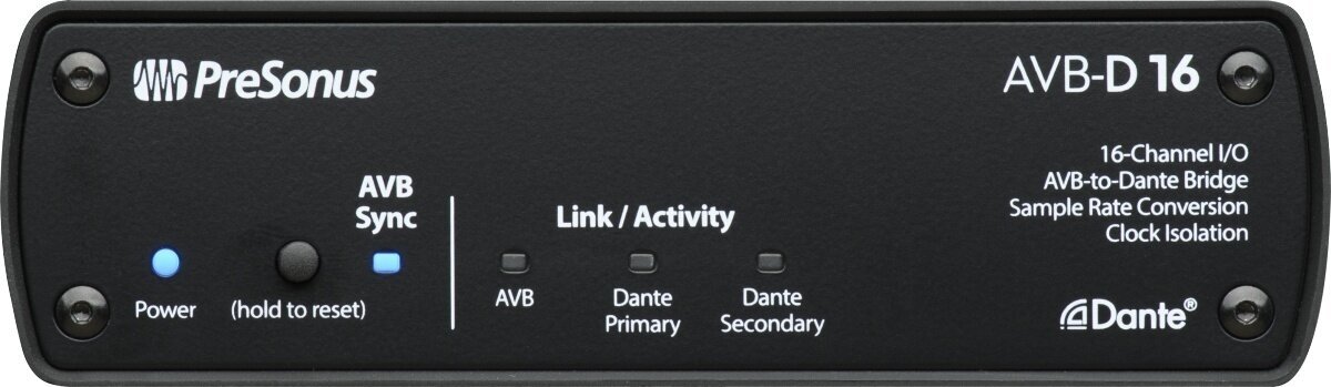 USB zvuková karta Presonus AVBD16 Network Switch and Bridge USB zvuková karta