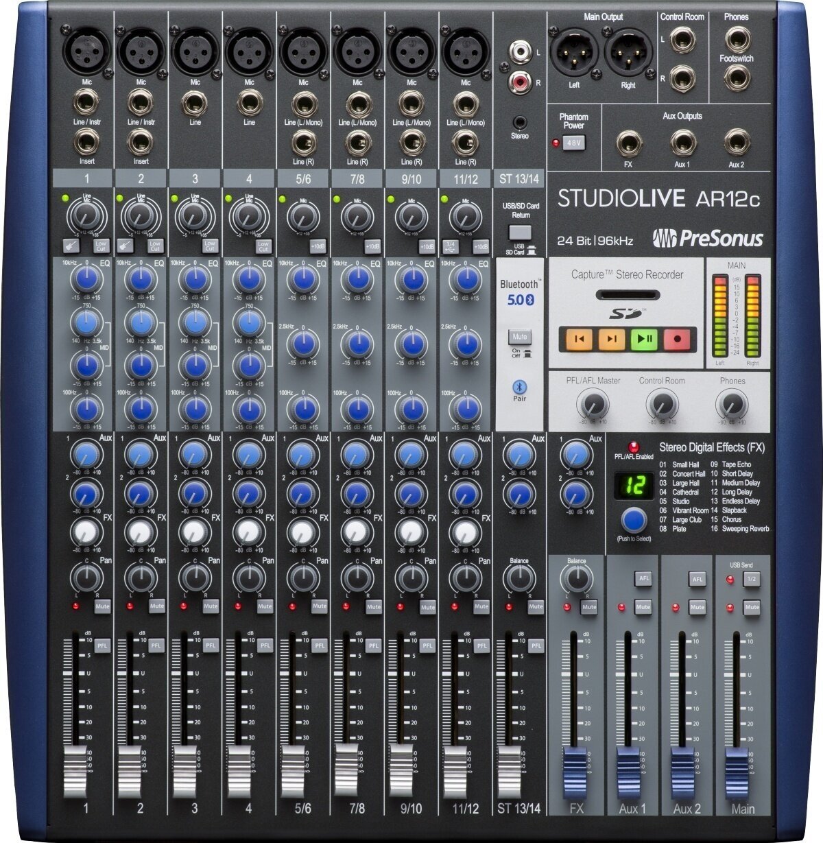 Analogna mešalna miza Presonus Studiolive AR12C Analogna mešalna miza