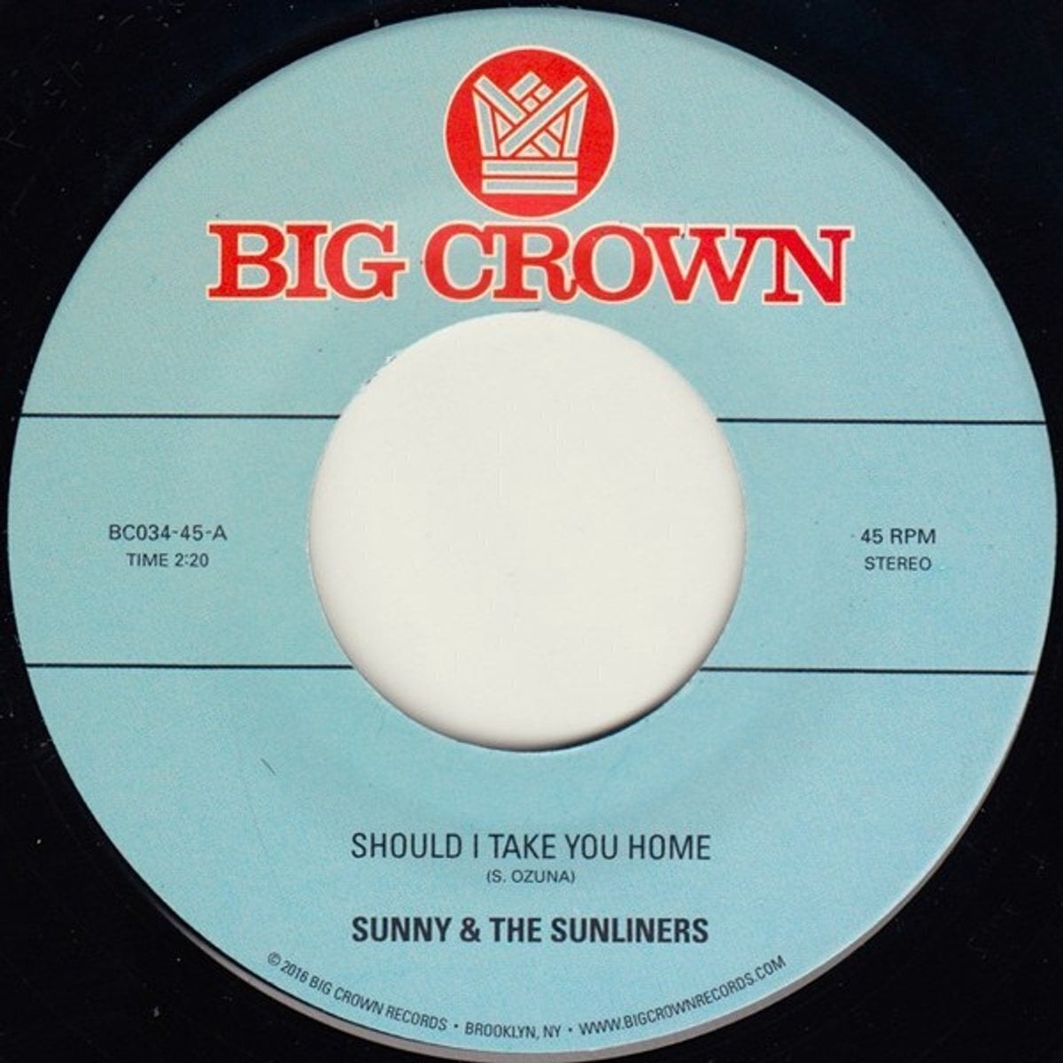 Vinylplade Sunny & The Sunliners - Should I Take You Home (Reissue) (7")