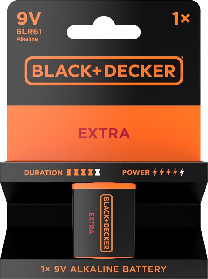 9V Battery Black+Decker Extra Alkaline 9V Battery
