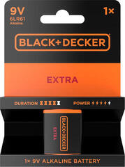 9V baterija Black+Decker Extra Alkaline 9V baterija