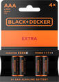 Black+Decker Extra Alkaline 4 AAA baterije