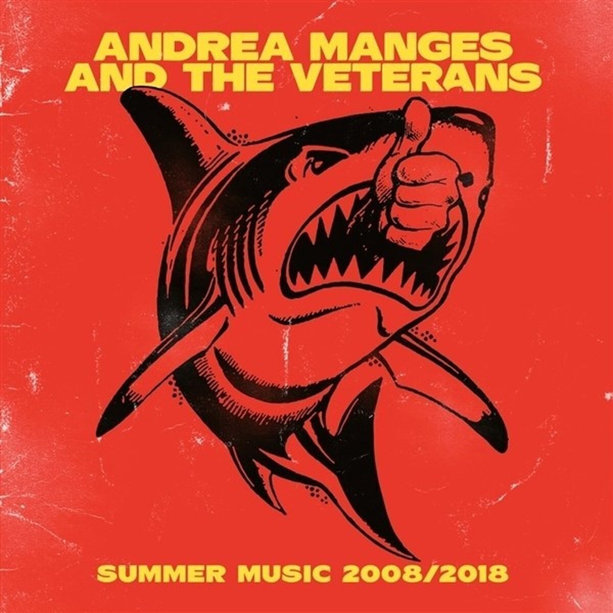 Disque vinyle Andrea Manges & The Veterans - Summer Music 2008/2018 (Reissue) (Yellow Coloured) (LP + CD)