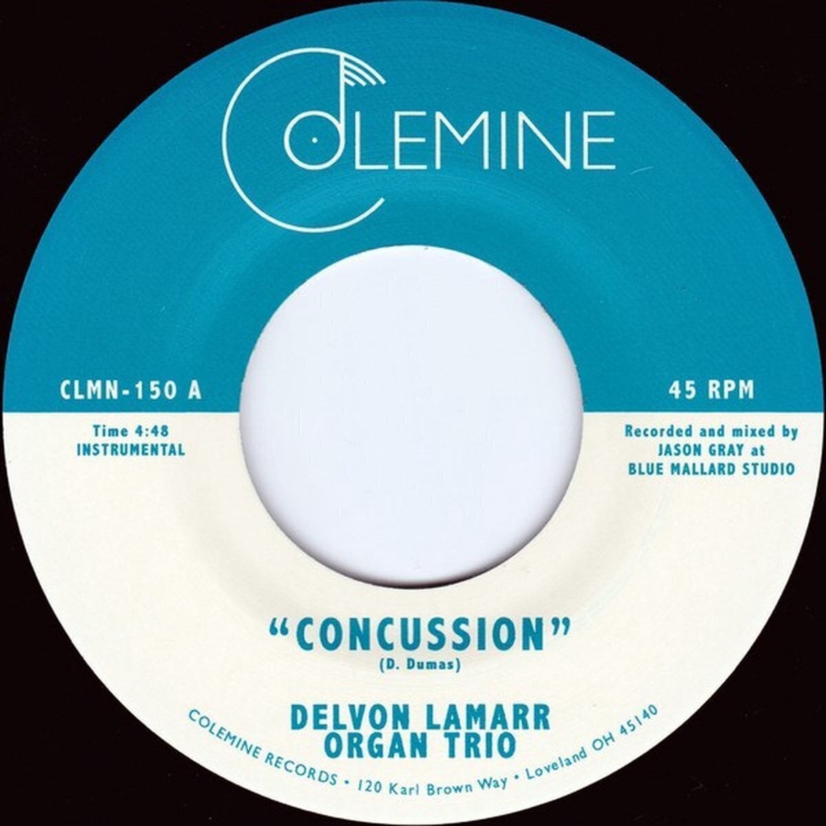Disque vinyle Delvon Lamarr Organ Trio - Concussion / Memphis (7")