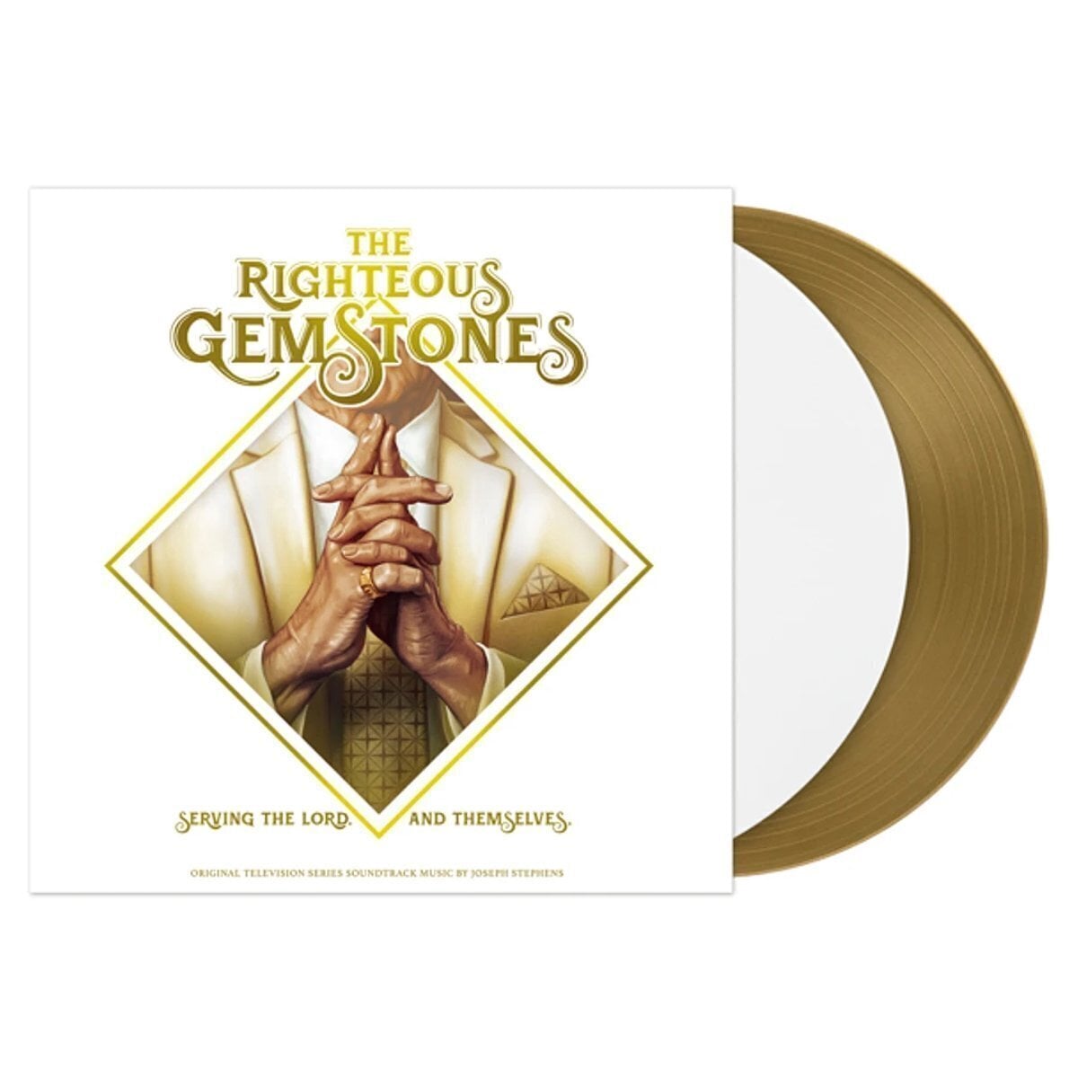 Disque vinyle Joseph Stephens - The Righteous Gemstones (Gatefold Sleeve) (High Quality) (Gold /White Coloured) (2 LP + 7")