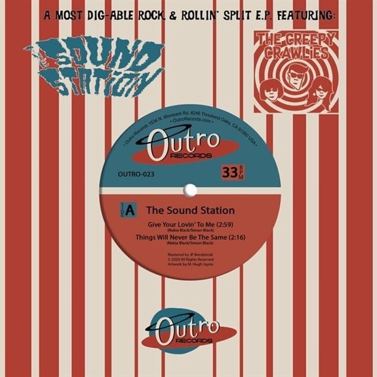 Disque vinyle The Sound Station & The Creepy Crawlies - A Most Dig-Able Rock & Rollin' Split E.P. (EP)