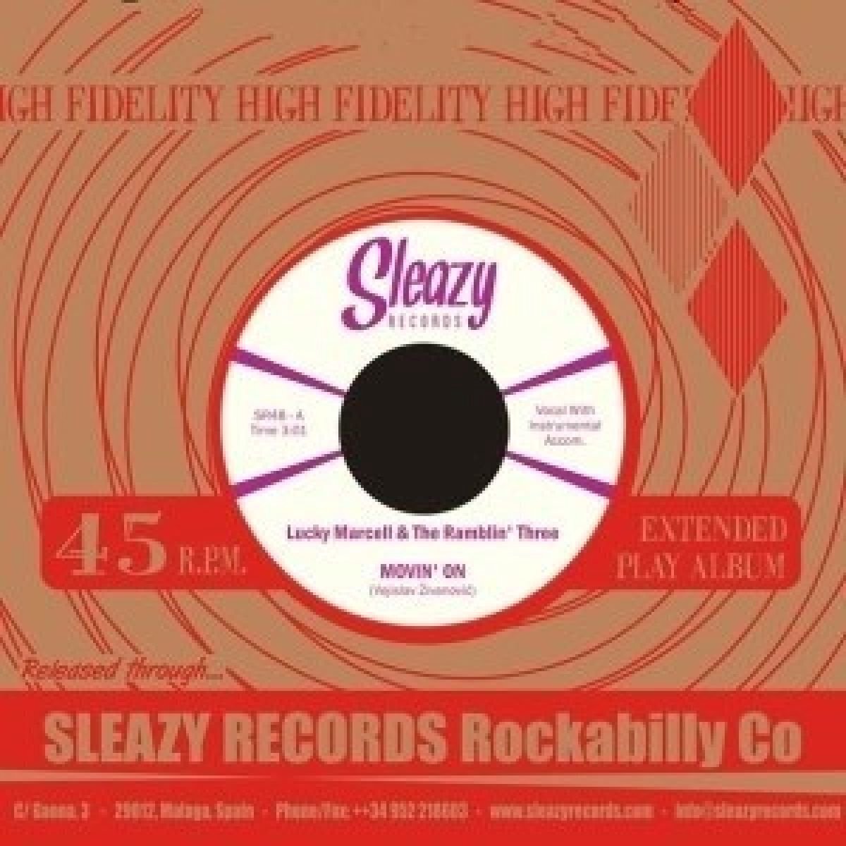 Disco in vinile Lucky Marcell & The Ramblin' Three - Movin' On (LP)
