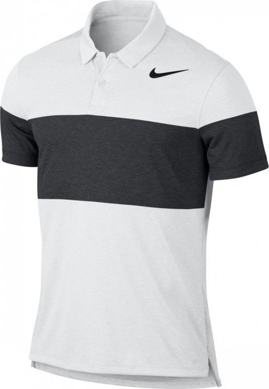 Polo Shirt Nike Modern Fit Transition Dry 4/1 Printed 2 Mens Polo Shirt White L