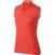 Polo Shirt Nike Icon Heather Sleeveless Womens Polo Shirt Max Orange/Heather S