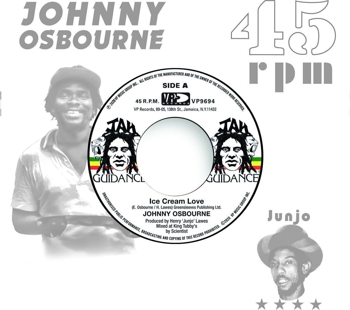 Vinyl Record Johnny Osbourne - Ice Cream Love (Reissue) (7")