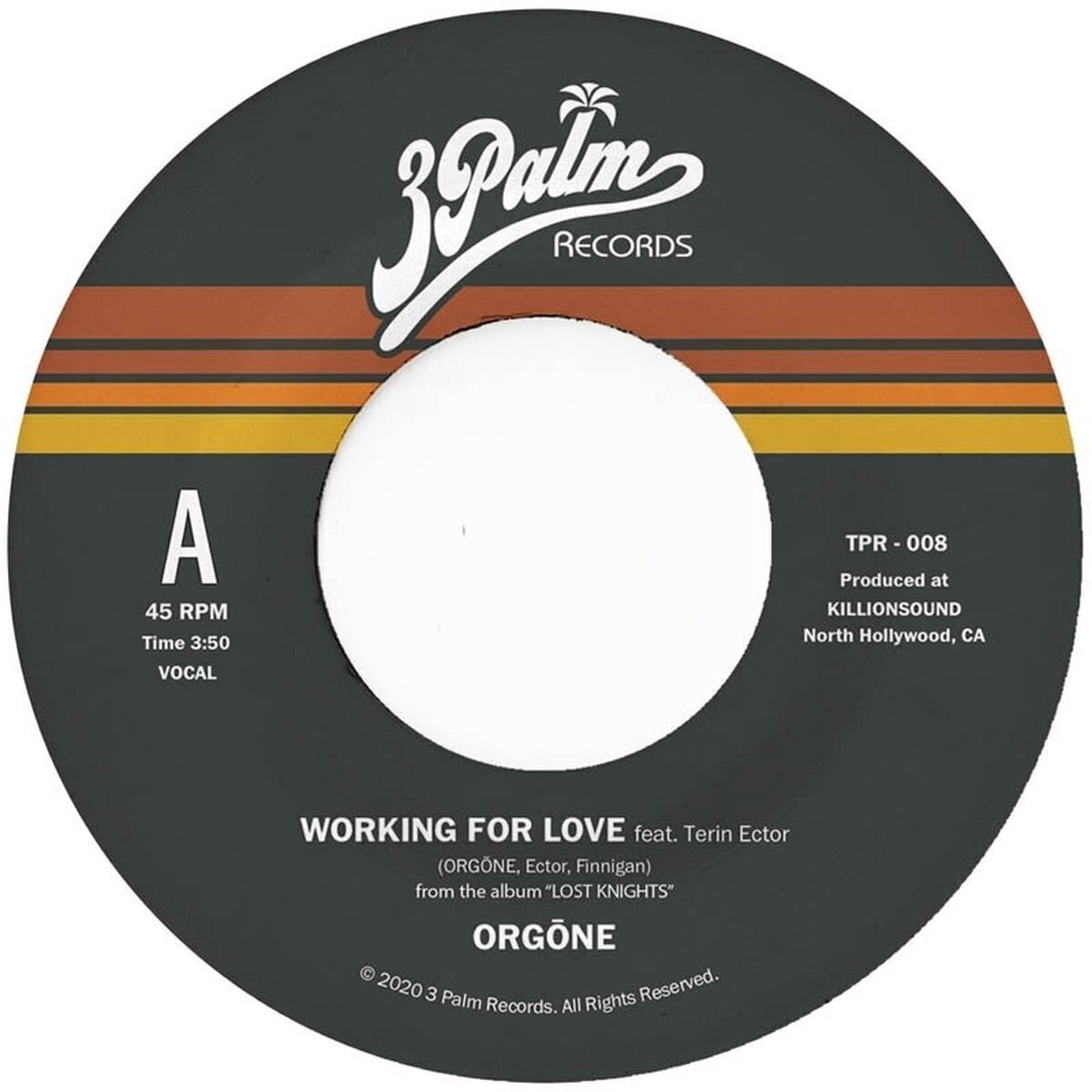 Disque vinyle Orgone - Working For Love (Limited Edition) (Blue Coloured) (7")