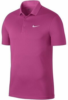 Poloshirt Nike Modern Fit Victory Solid Mens Polo Shirt Vivid Pink XL - 1