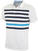 Chemise polo Nike Transition Dry Stripe Polo Golf Homme White/Midnight Navy/Flat Silver S