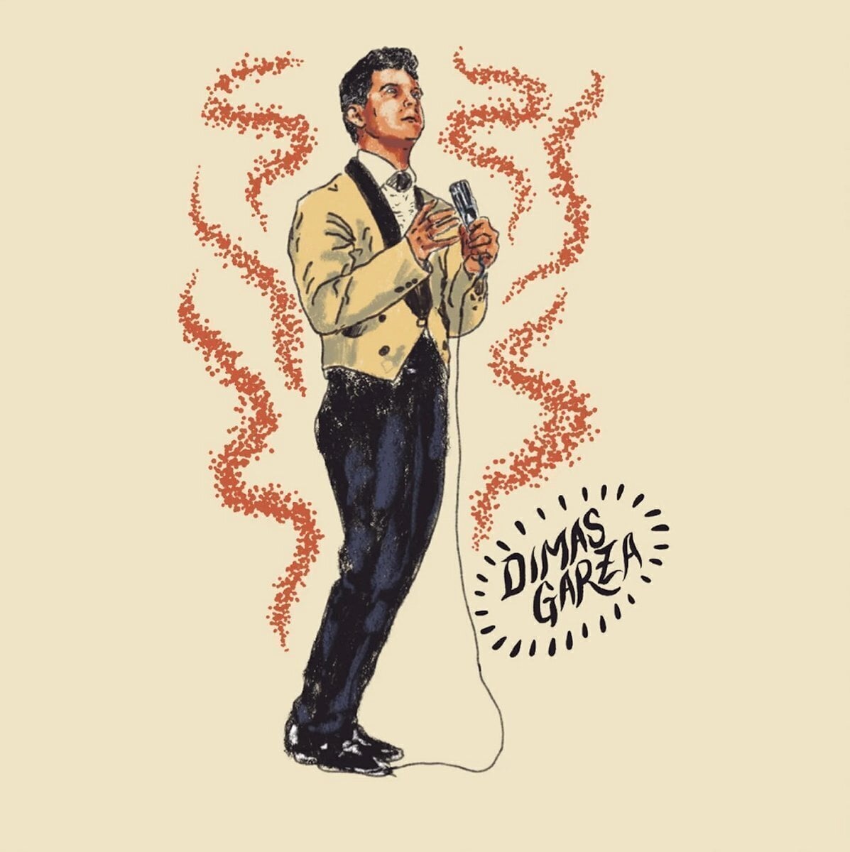 LP Dimas Garza - I Won't Love You Again / So Funny (Orange Opaque Coloured) (7")