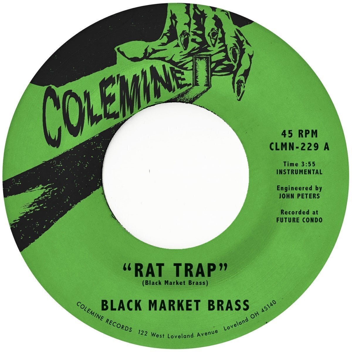 Schallplatte Black Market Brass - Rat Trap / Chop Bop (Limited Edition) (Purple /Swirl Coloured) (7")