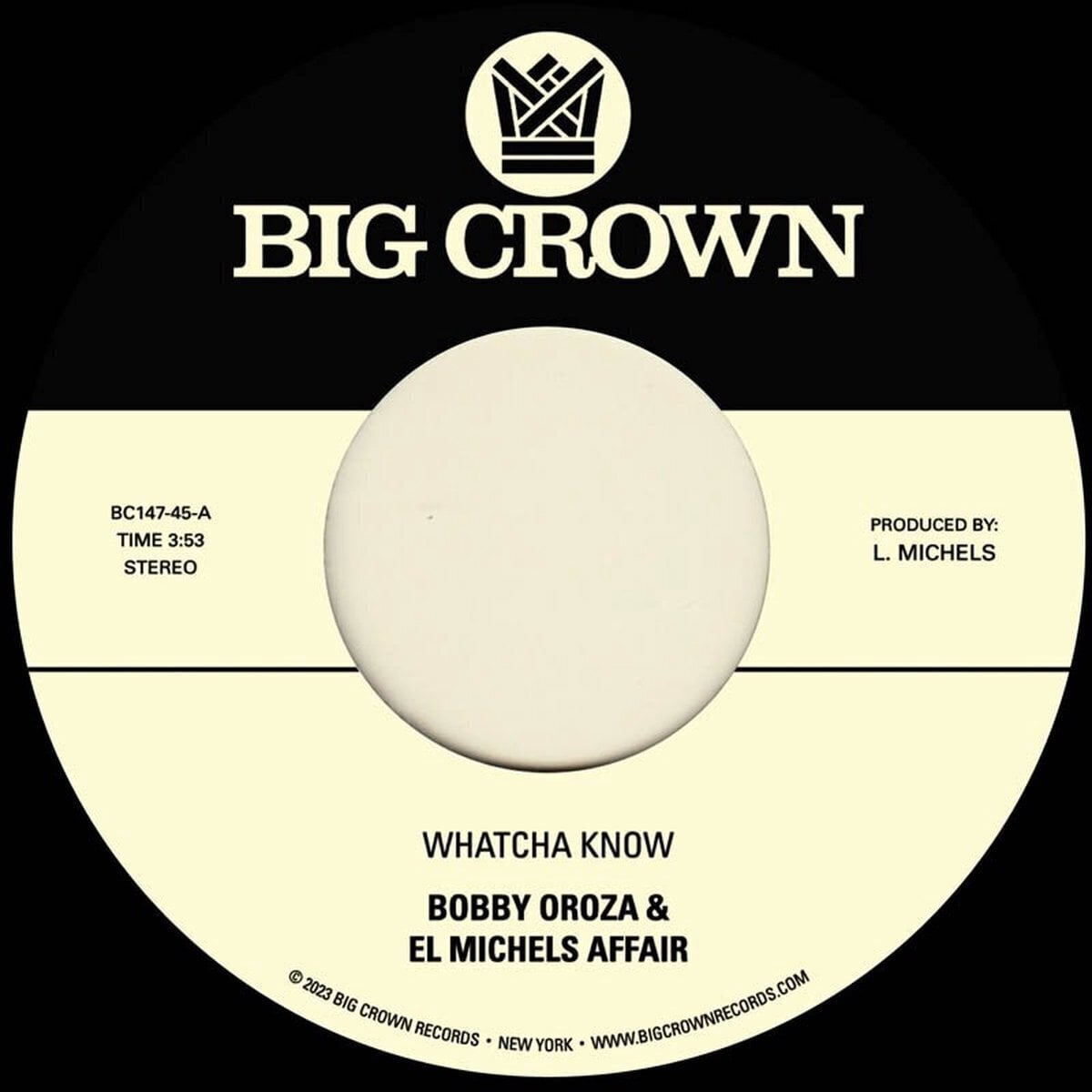Disque vinyle Bobby Oroza & El Michels Affair - Whatcha Know / Losing It (7")