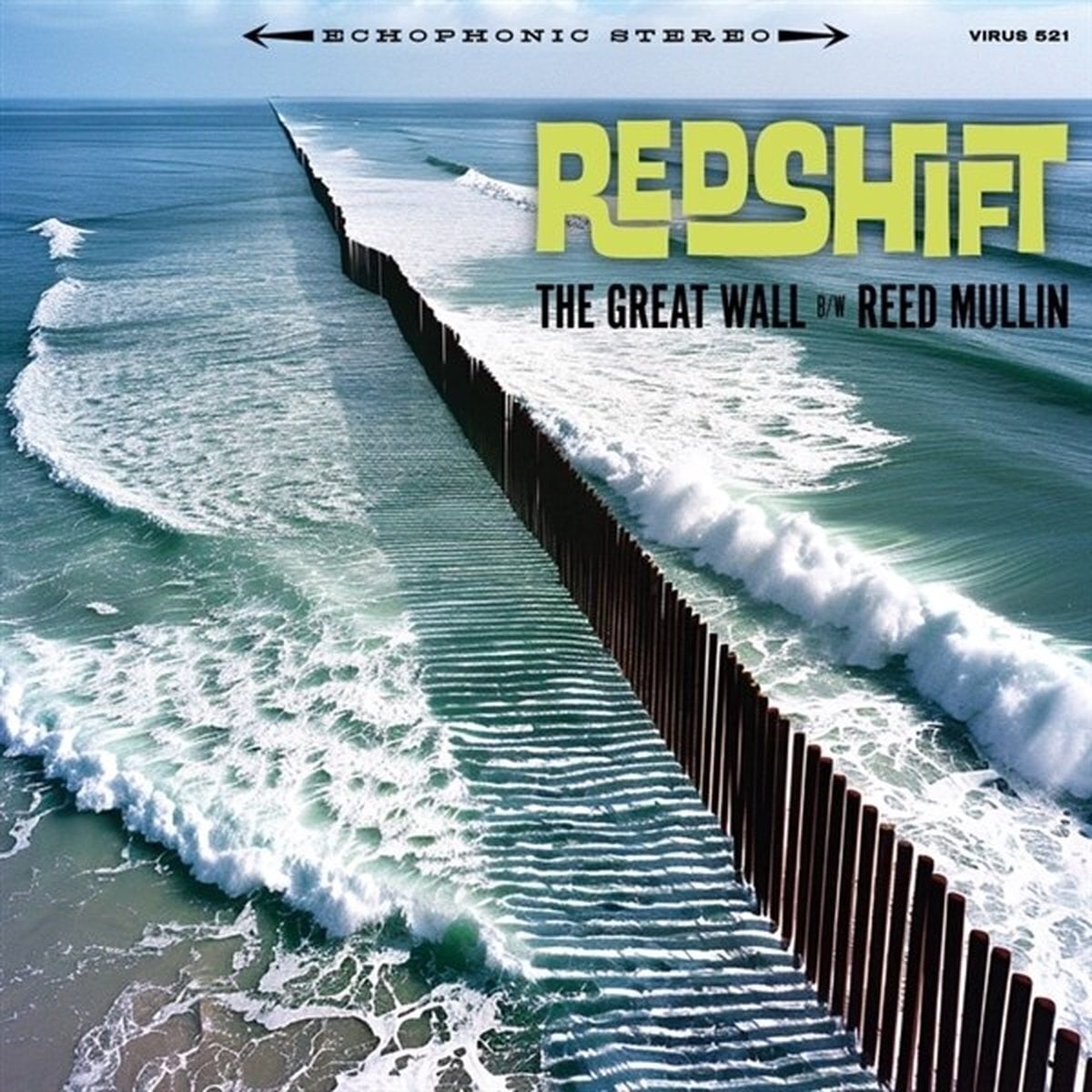 Disco in vinile Redshift - The Great Wall b/w Reed Mullin (7")