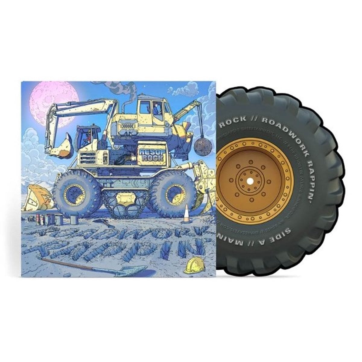 Disco in vinile Aesop Rock - Roadwork Rappin' (Picture Disc) (Die-cut Coloured) (7")